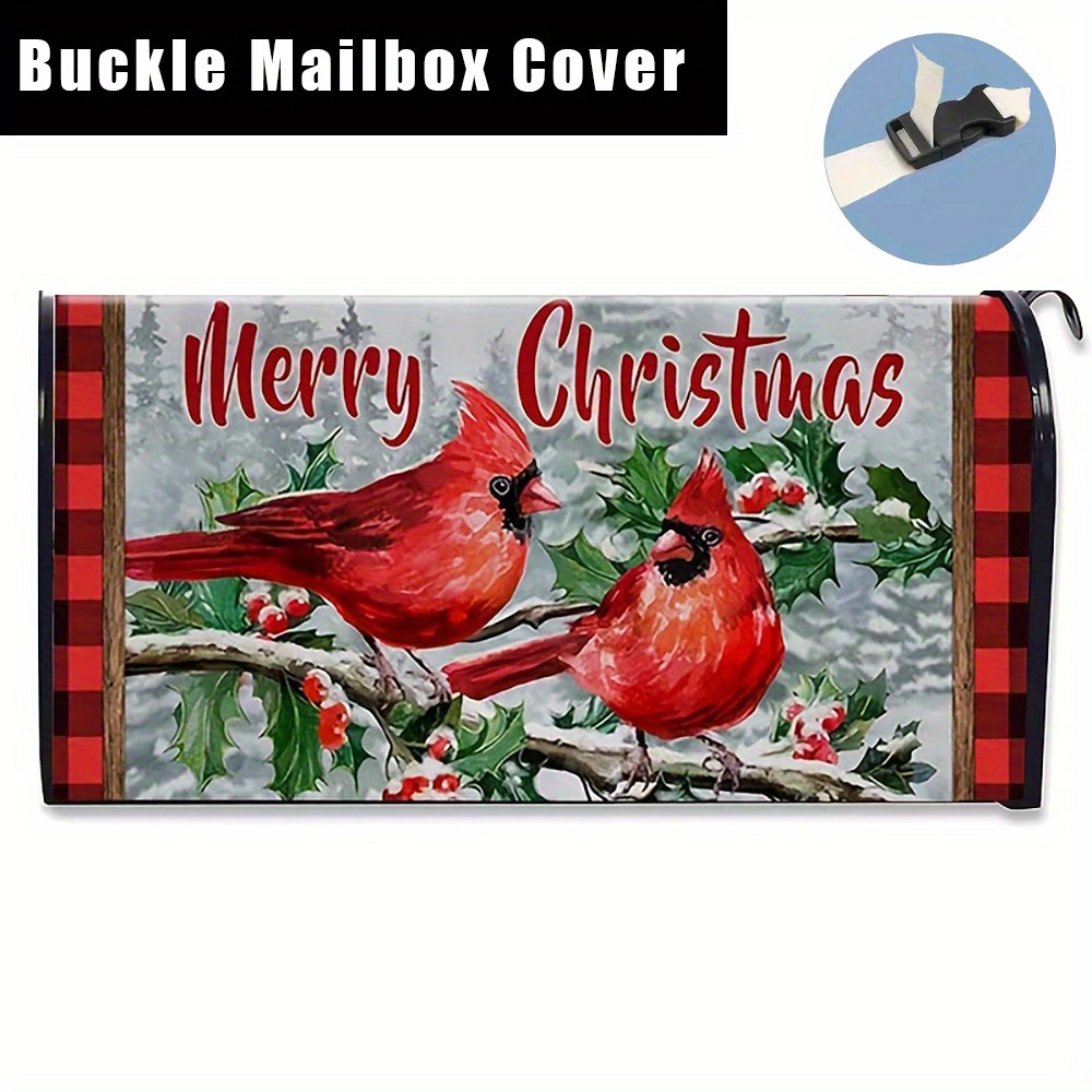 Winter Welcome Pine Tree Fabric Welcome Mailbox Cover Magnetic Cardinal  Snow Green Forest Christmas Red Bird Decorative Post Letter Box Decor for  Garden Yard - China Mailbox Cover and Mail Wrap price