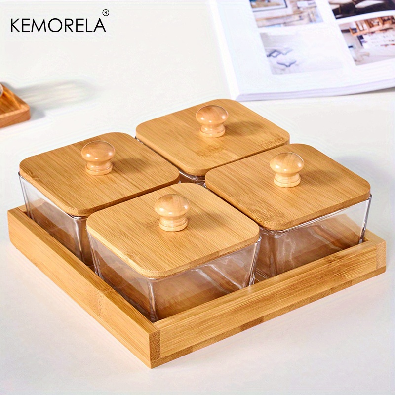 Dried Fruit Small Dish Combination Tray With Lid, Table Tray