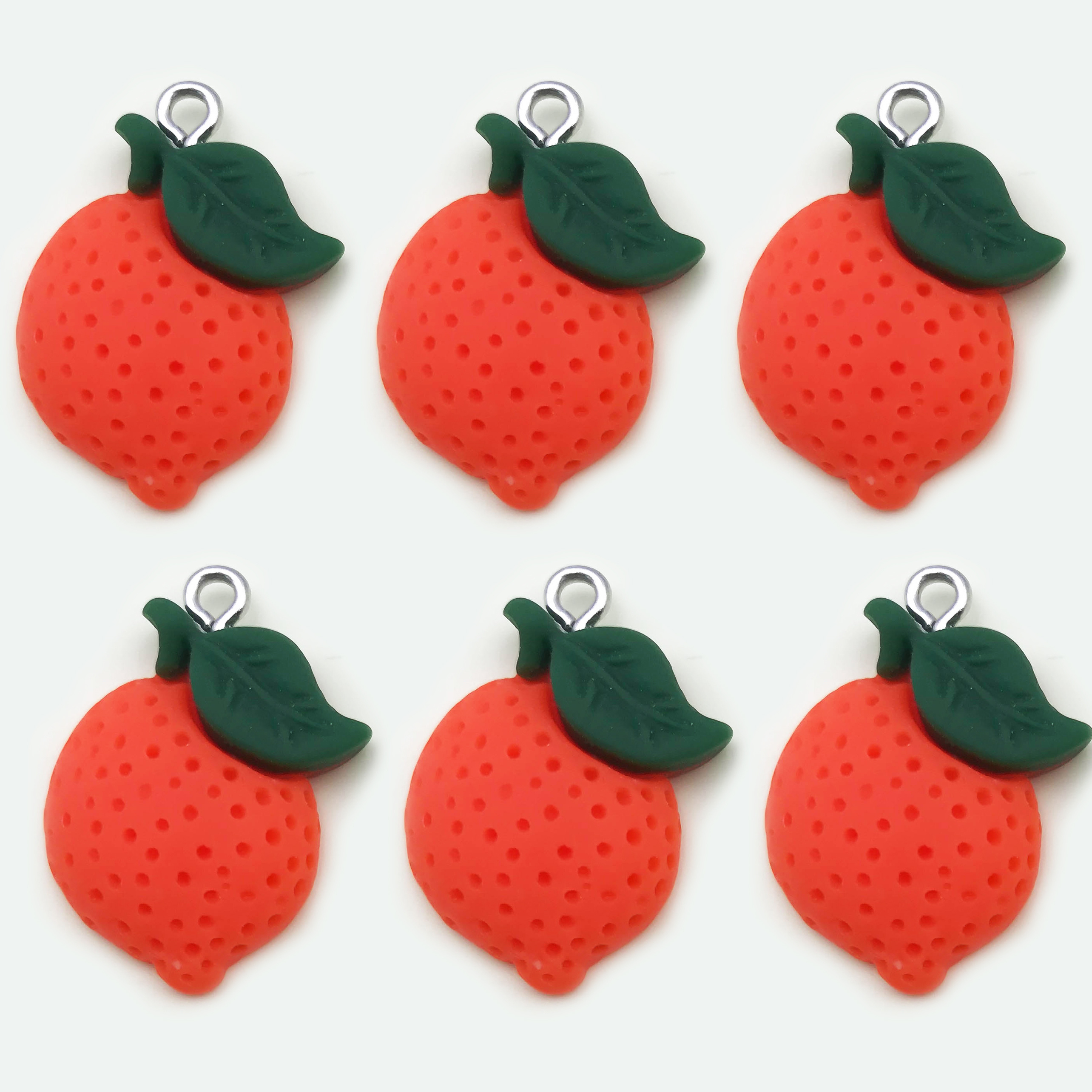 45pcs Fruit Charms Enamel Peach Grape Orange Cherry Persimmon Banana Strawberry Charm Pendant for Jewelry Making,Temu