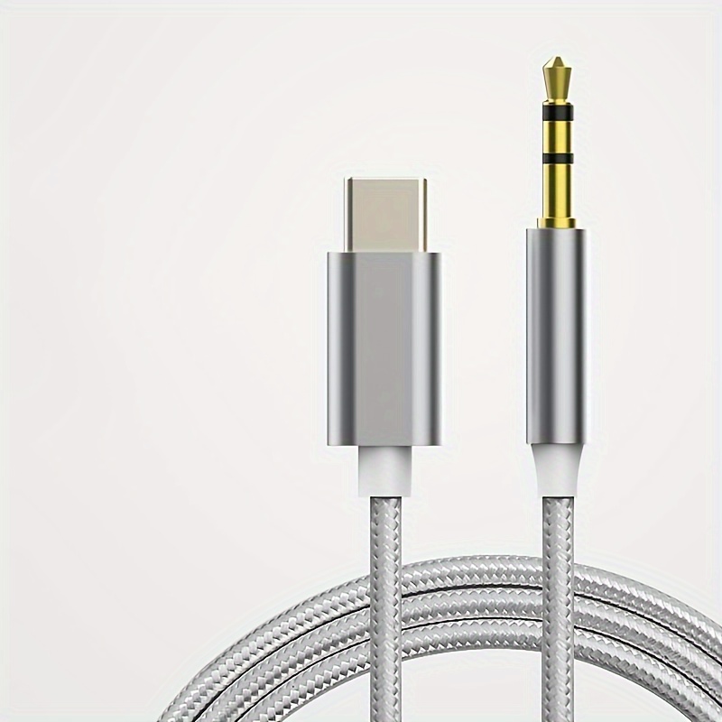 3.5 Jack Aux Câble Audio Type C À 3.5mm Jack Adaptateur Câble Haut