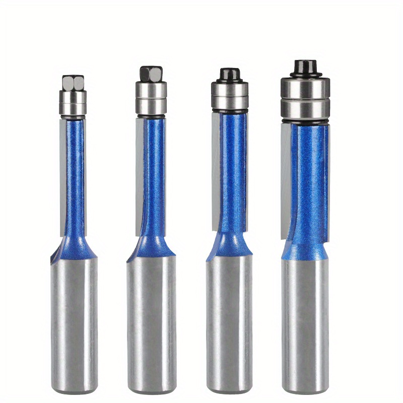 Shank Double Bearing Flush Trim Router Bit Silver Blue Temu Philippines