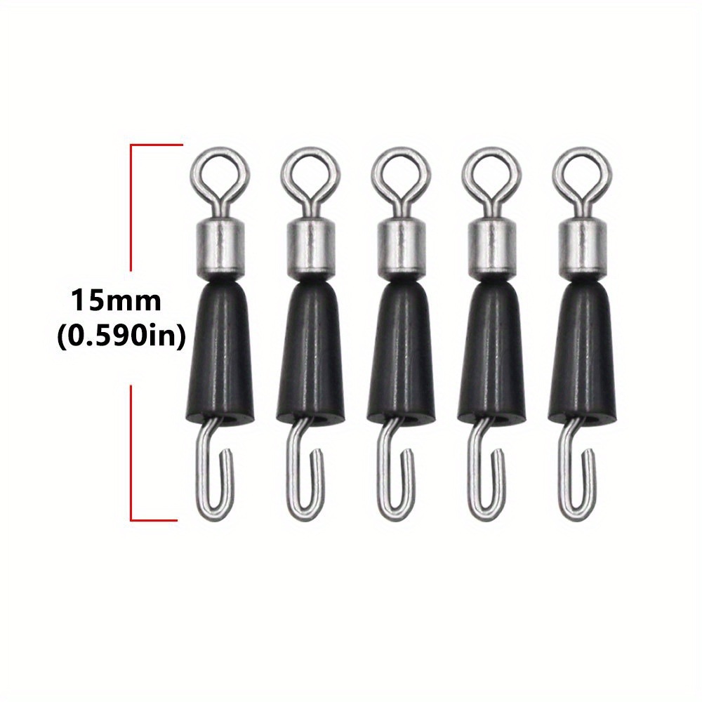 30pcs Swivel Sinker Ring For Hair Rig, Fishing Line Hook Connector, Feeder  Fishing Accessories