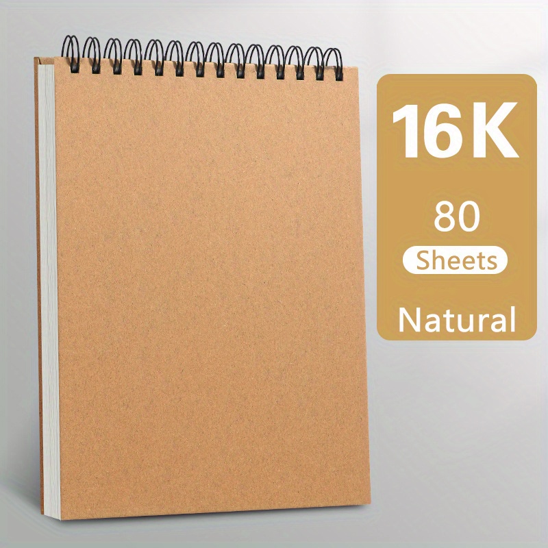 A4/16k/32k Sketch Book Top Spiral Bound Sketch Paper - Temu