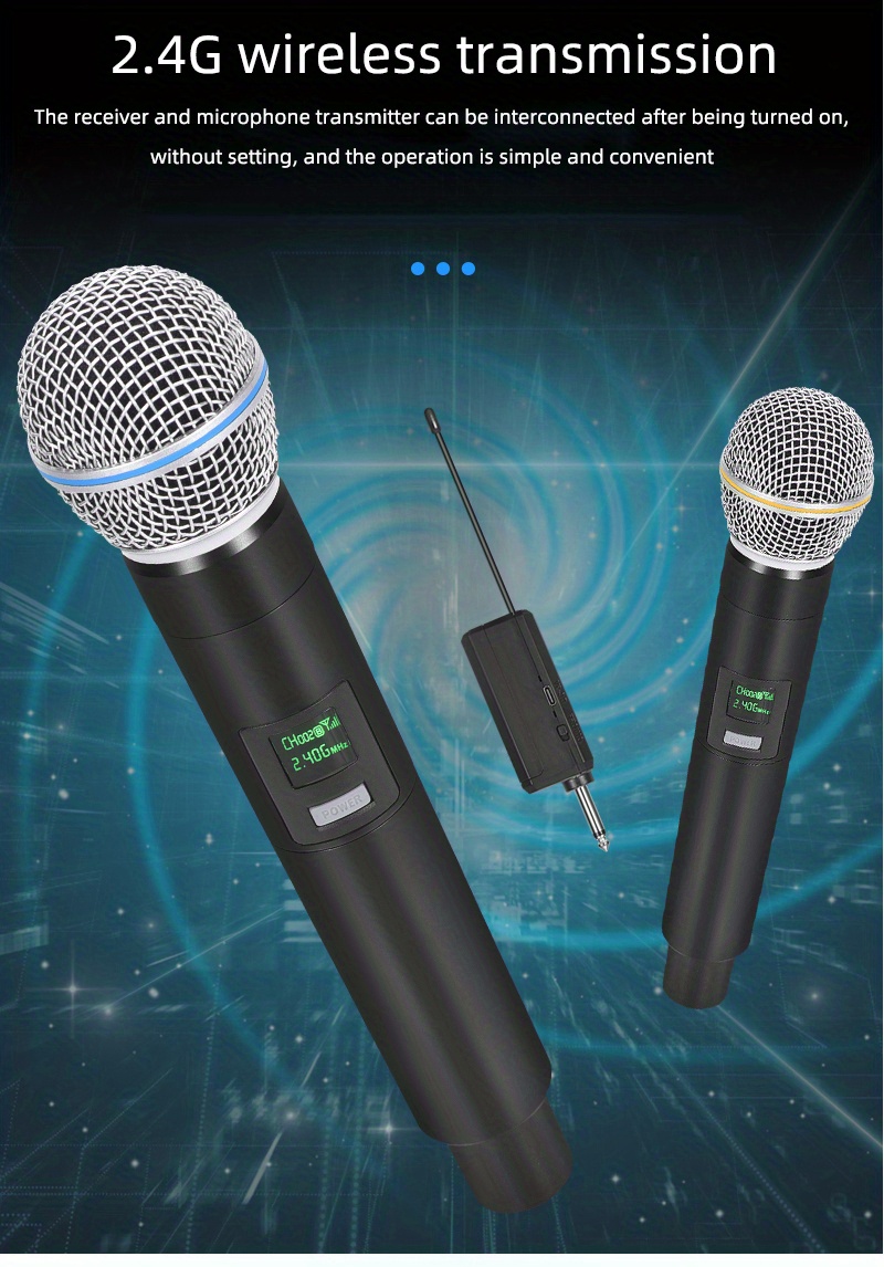 58 Wireless Microphone Live Singing Karaoke Microphone Temu 5646