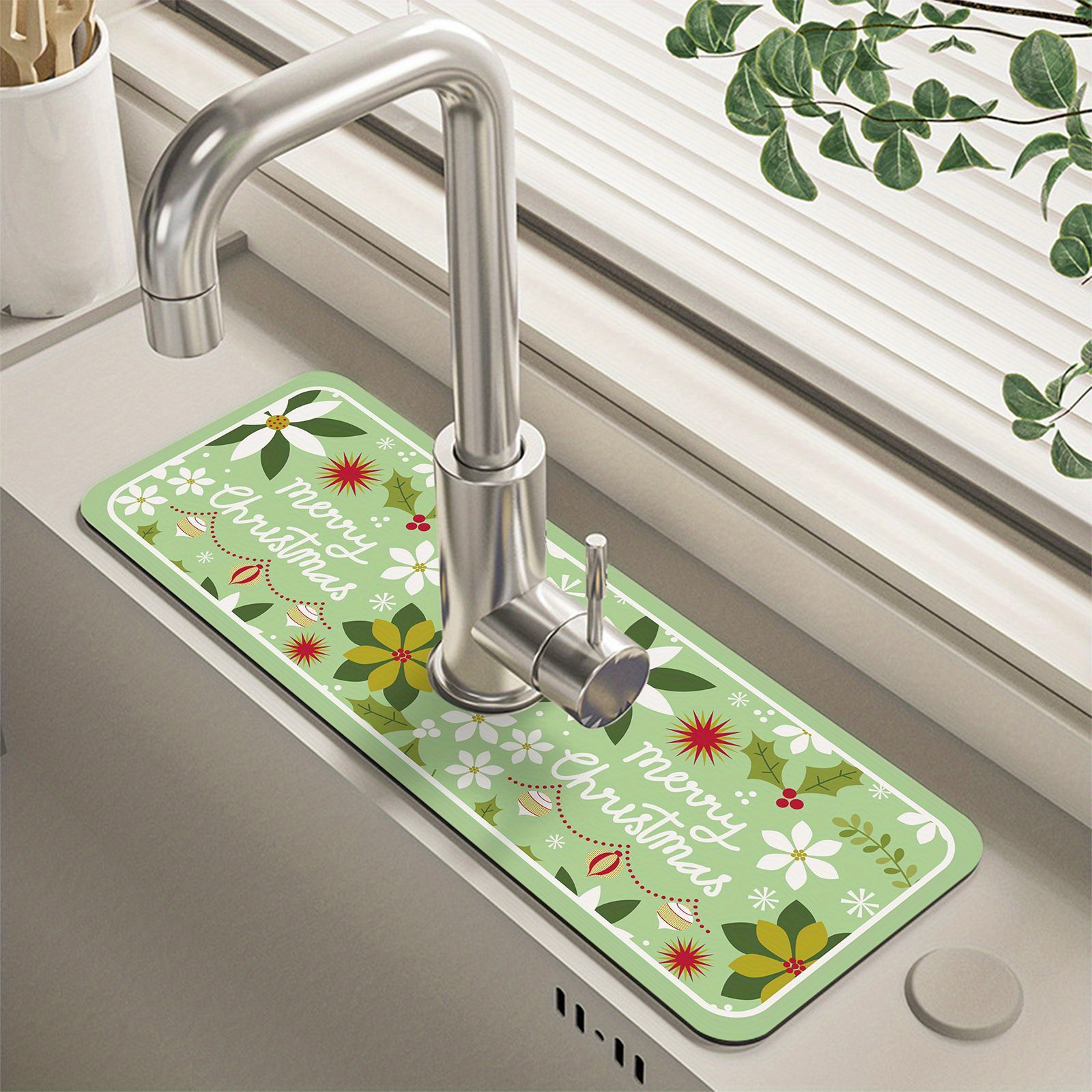 Sink Faucet Drain Pad Table Mat Diatom Mud Absorbent Pad Kitchen Countertop  