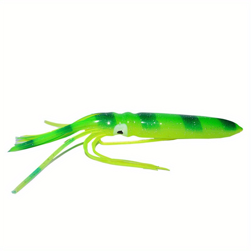 Eastuy Appât Artificiel calmar,Appât Souple Squid conçu avec des Yeux  réalistes 3D et Un revêtement en Perle - Appât Artificiel pêche conçu avec  des