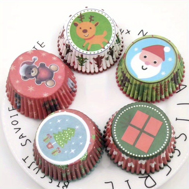 Chef Craft 100 Count Cupcake Liners, Tree with Snow, for CHRISTMAS