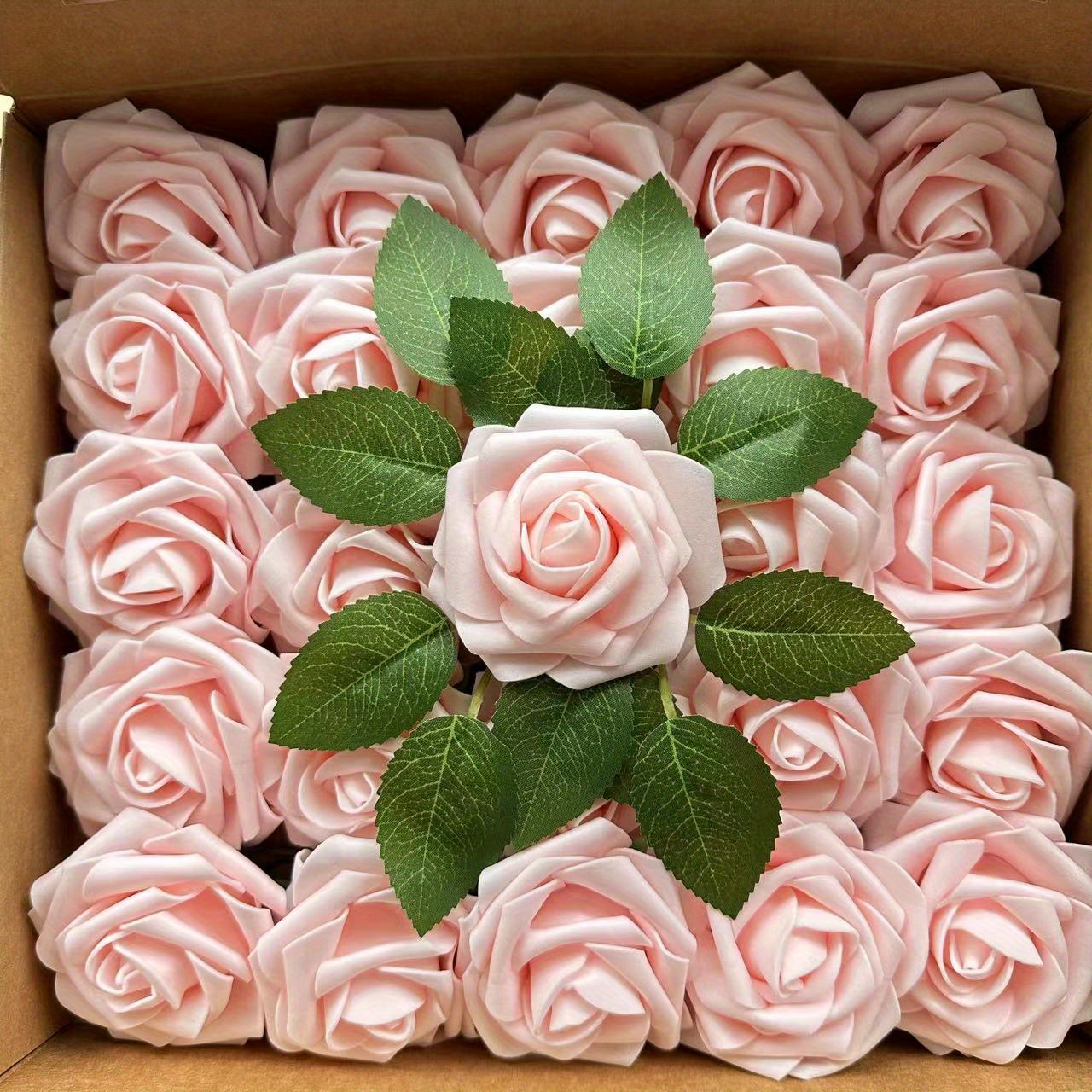 25 Pezzi Di Fiori Artificiali Rosa, Rose Finte Dall'aspetto Reale