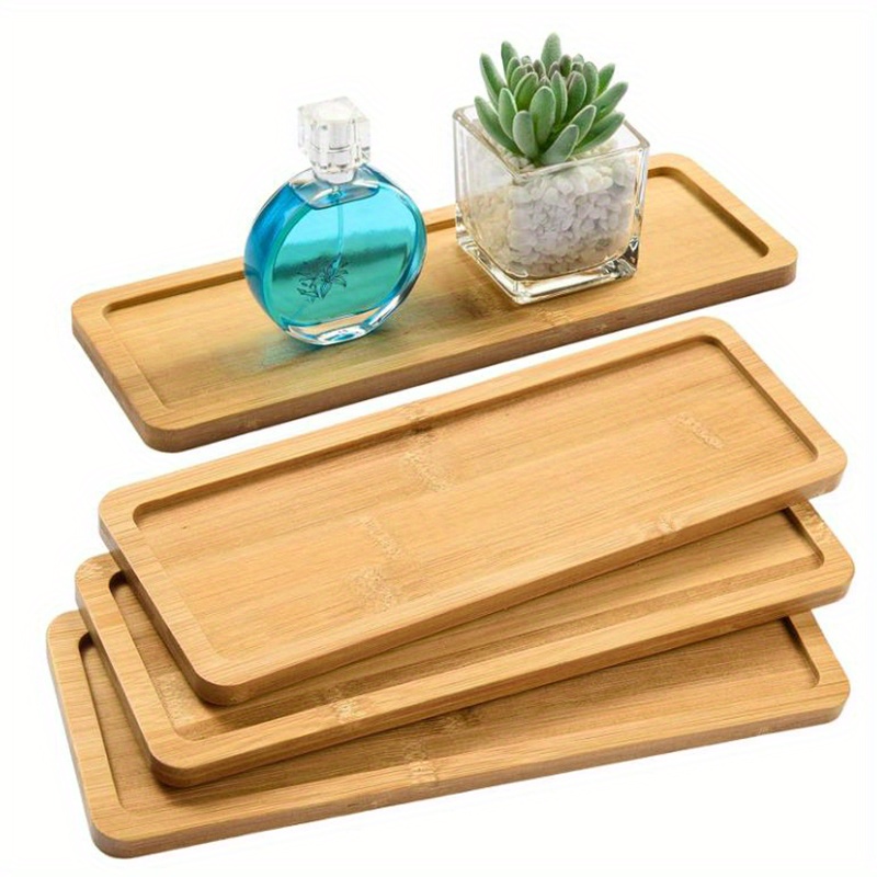 Bamboo Bathroom Tray Toilet Tank Storage Tray Rectangle Wood Temu