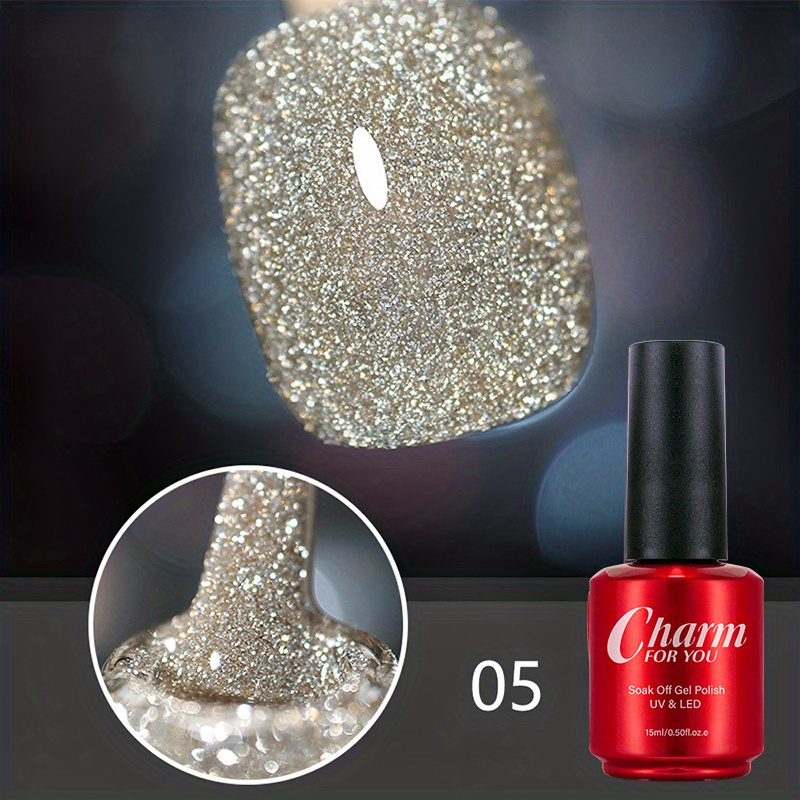 Glitter Bomb: Dazzle (P158) - Gold Reflective Glitter Nail Polish –  Maniology