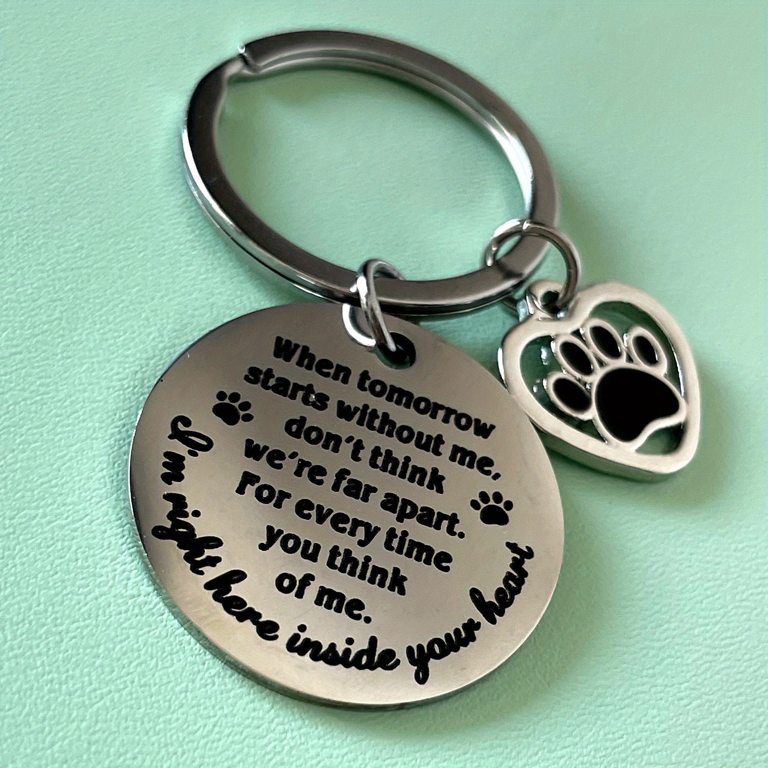 Pet Keychains Dog Memorial Gifts, Loss Of A Pet Sympathy Gift Dog, Dog Passing Away Gifts Keepsake, Pet Memorial Loss Gift Pet Dog Keyring