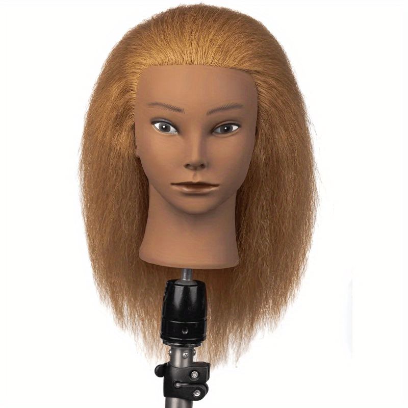 100% Human Hair Mannequin Head With Stand For - Temu