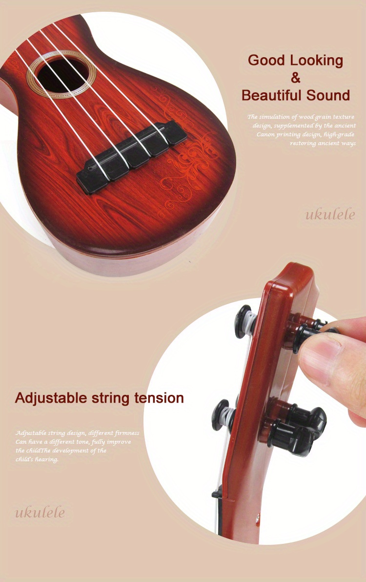 Children's Guitar Music Toys Mini Guitar 4 String Ukulele - Temu