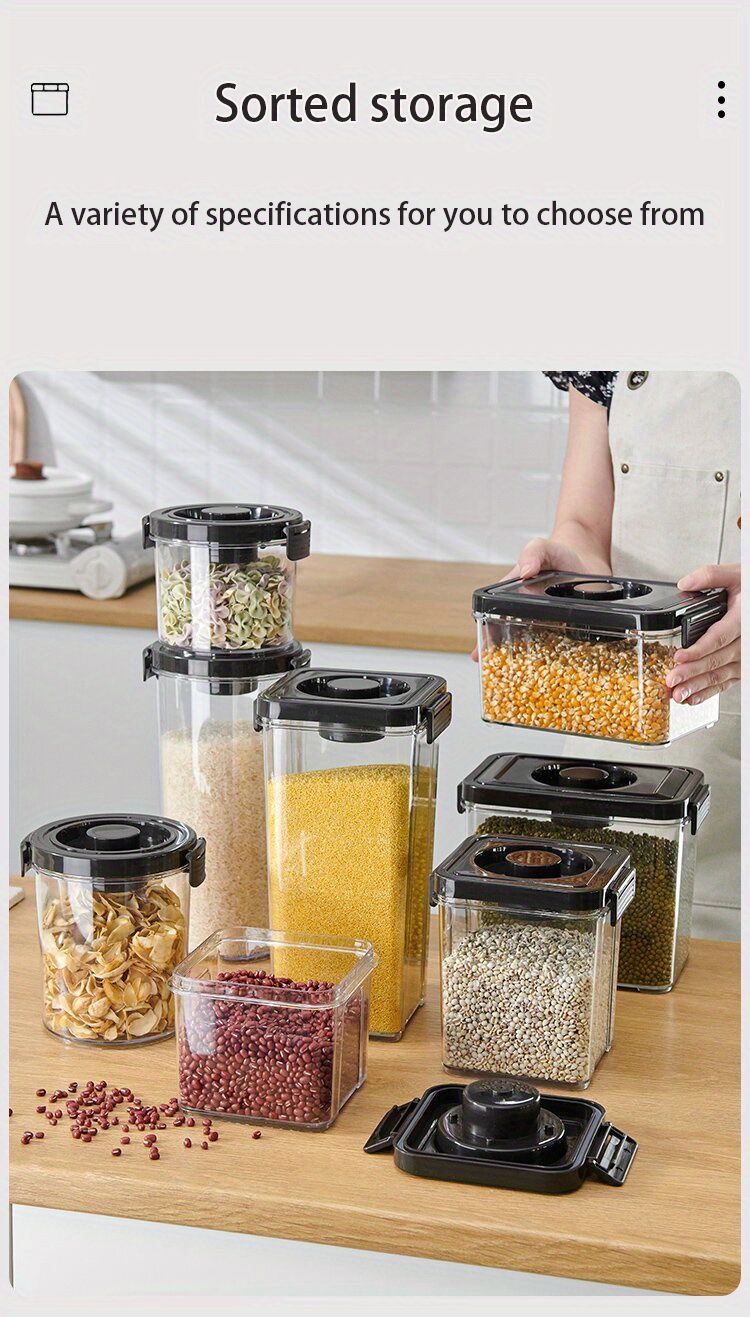 One-Button Open And Close Sealing Tank in 2023  Snack jars, Food storage  containers, Store snacks