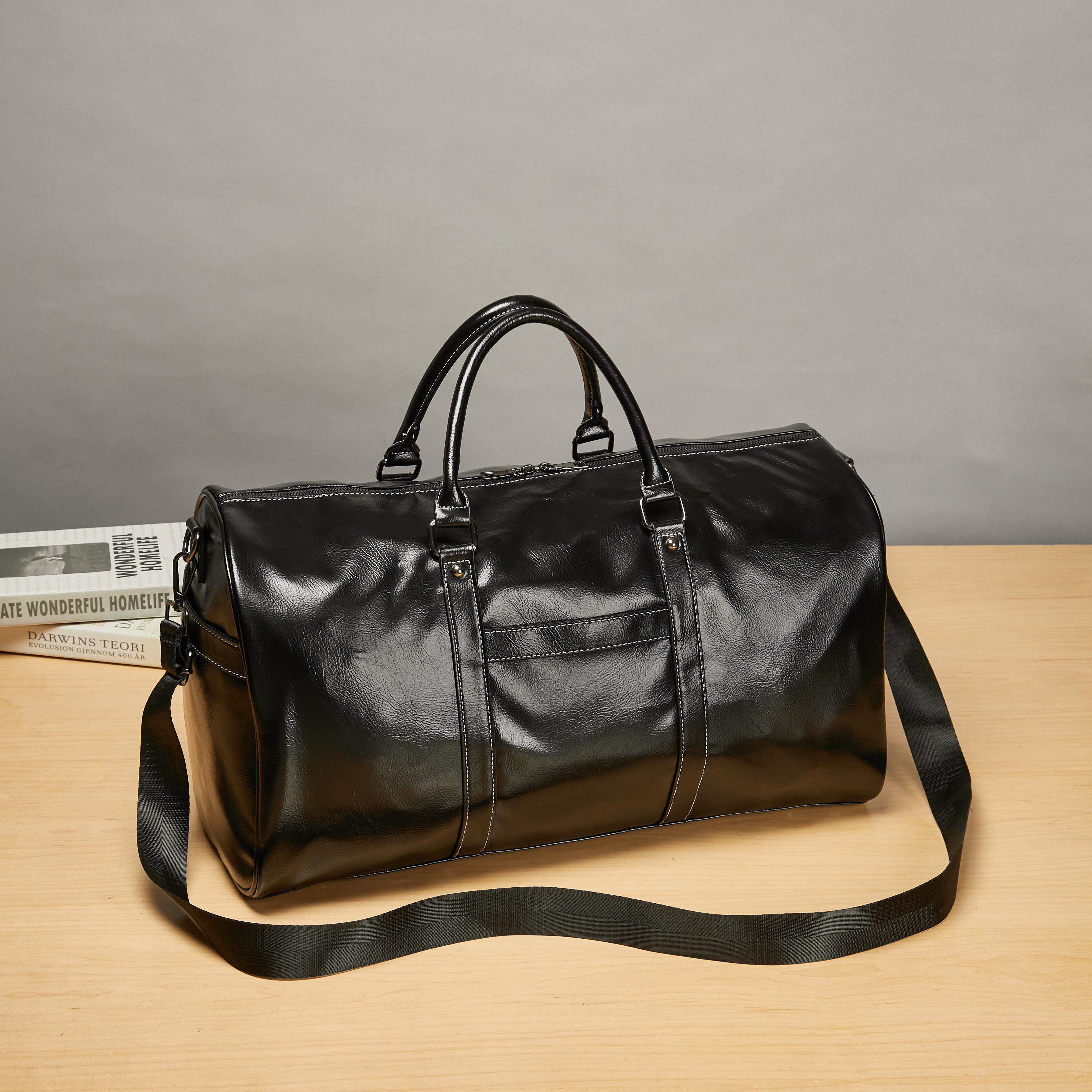 Women Travel Bags PU Leather Large Capacity Luggage Duffle Bag