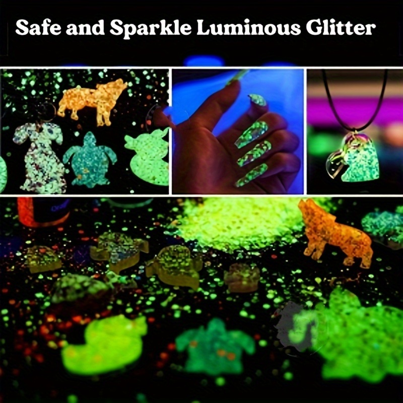 Glow In The Dark Glitter Chunky Glitter Luminous Sequins For - Temu