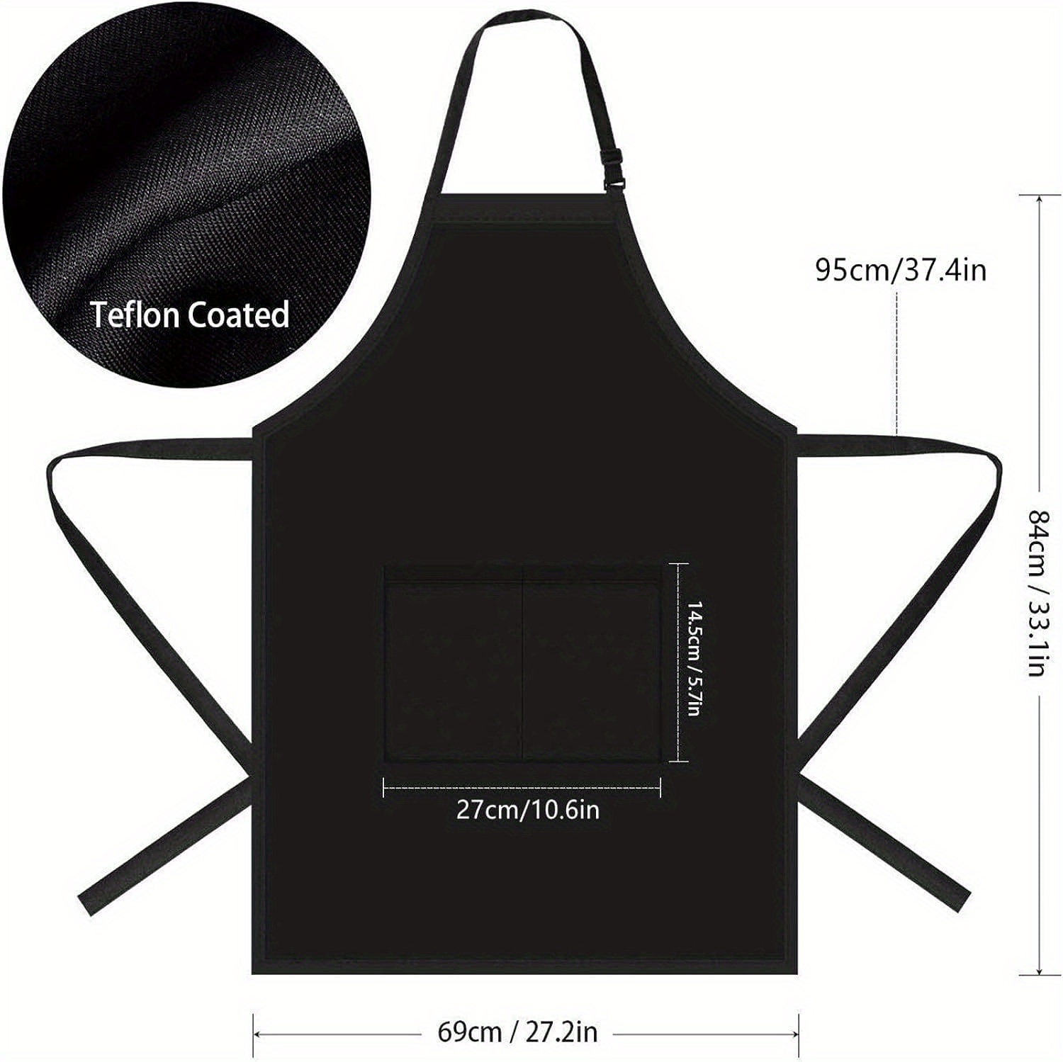 1pc, Delantal De Chef Para Hombres Y Mujeres Profesional Para Cocinar Con  Bolsillos, Suministros De Herramientas De Jardín Para Plantas