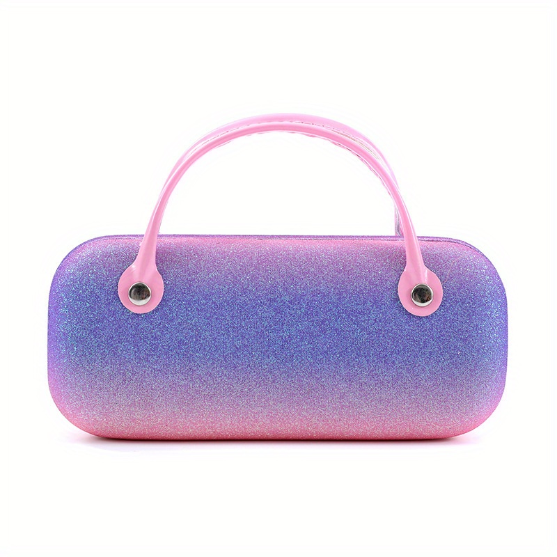 Color Block Rainbow Glasses Case Y2k Cool Cute Handbag Inspired Eyeglasses  Jewelry Box Storage Bag Container With Handle - Temu
