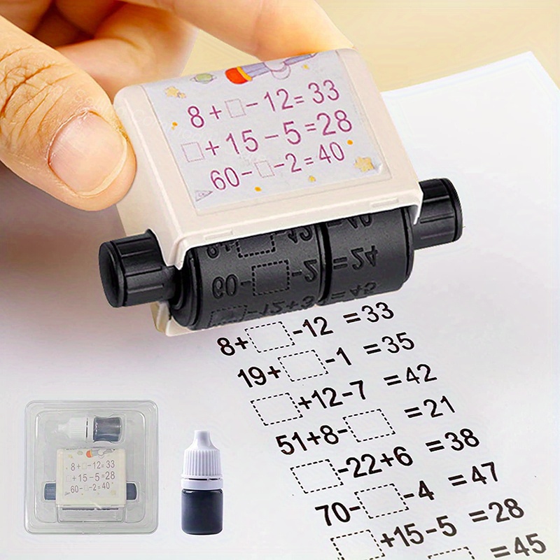 Roller Digital Teaching Stamp Reusable Number Magic Roller - Temu