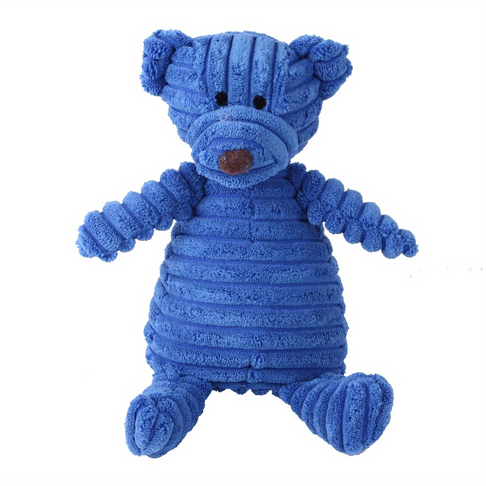 Durable Squeaky Plush Toy for Dogs, Teeth Grinding Chew Toy