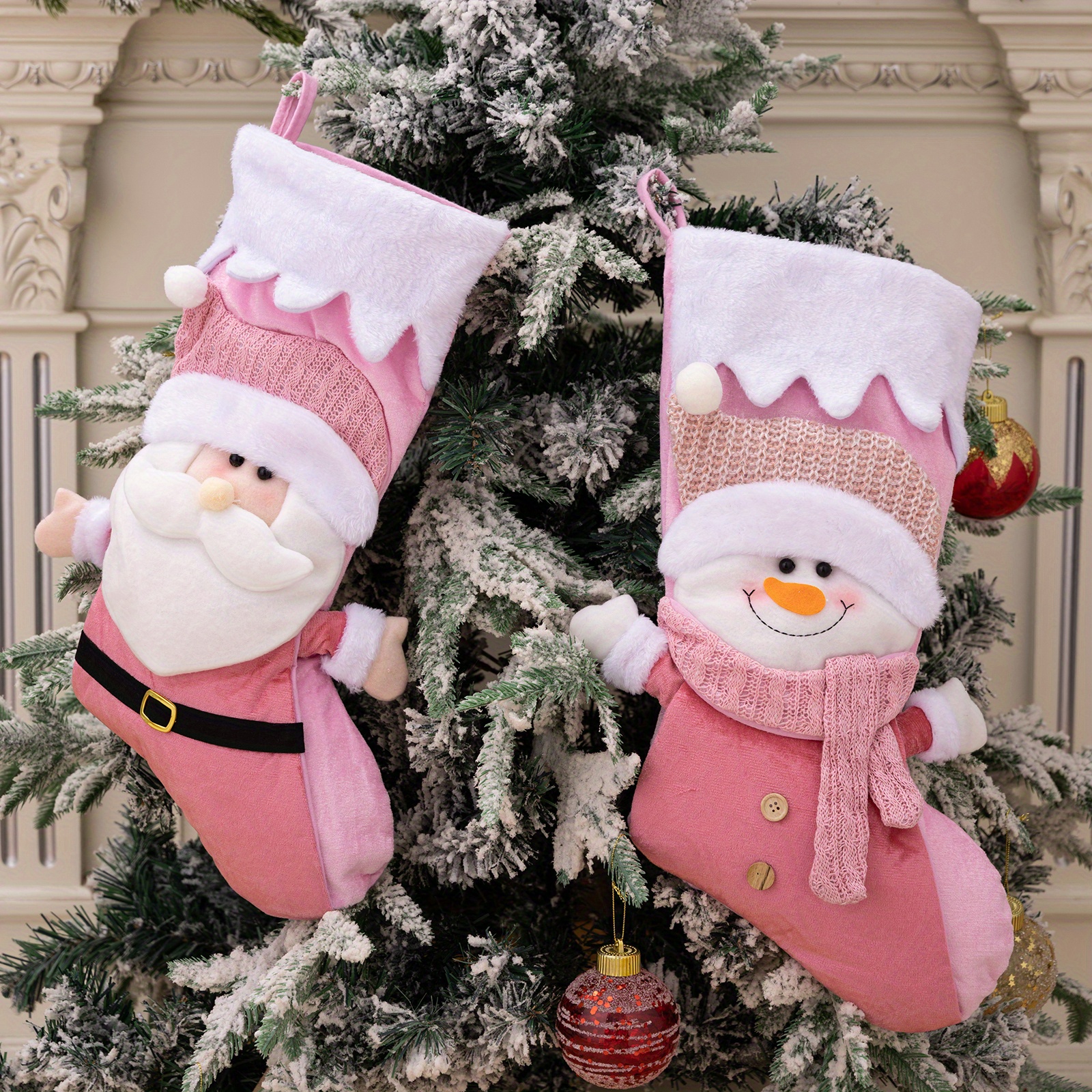 Christmas Stocking Fashion Festive Soft Stylish Classic - Temu