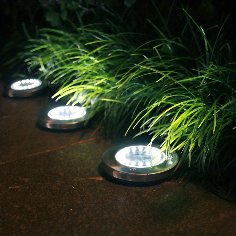 Leds Solar Buried Lamp Outdoor Solar Powered Ground Light Temu Australia