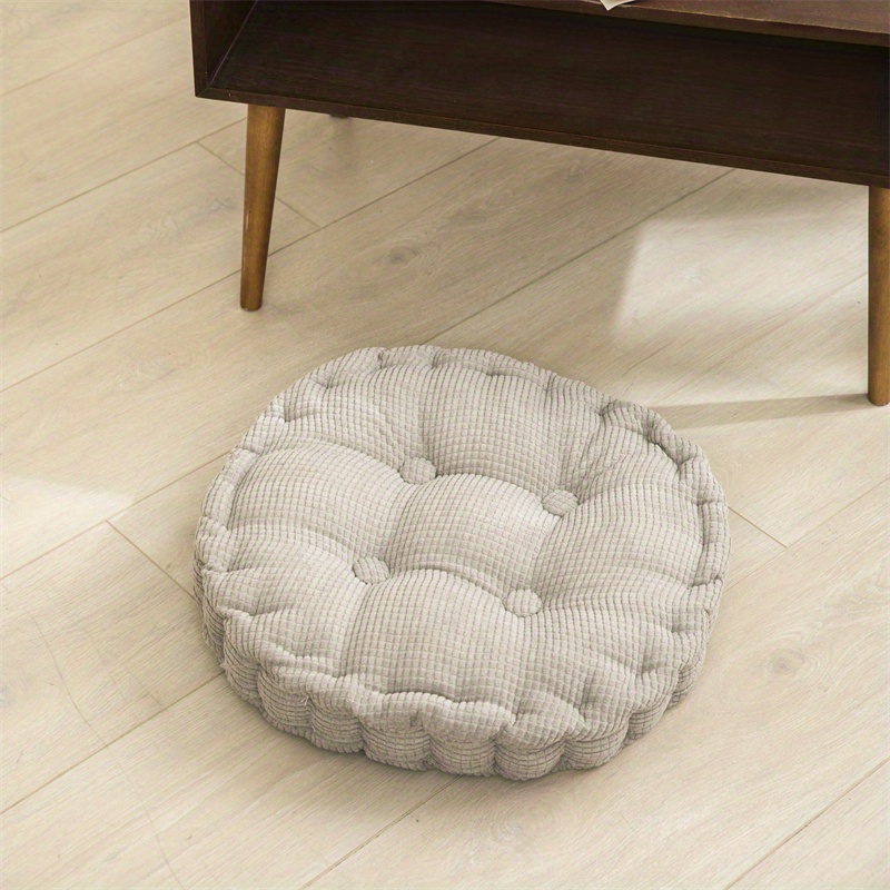 Floor Pillow Meditation Pillow Solid Thick Tufted Seat Cushion For Living  Room