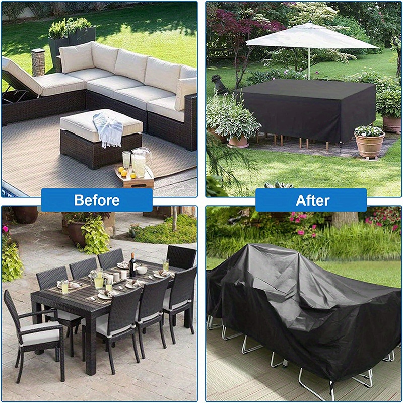 Protect Outdoor Furniture Heavy Duty Waterproof Windproof Covers 1pc