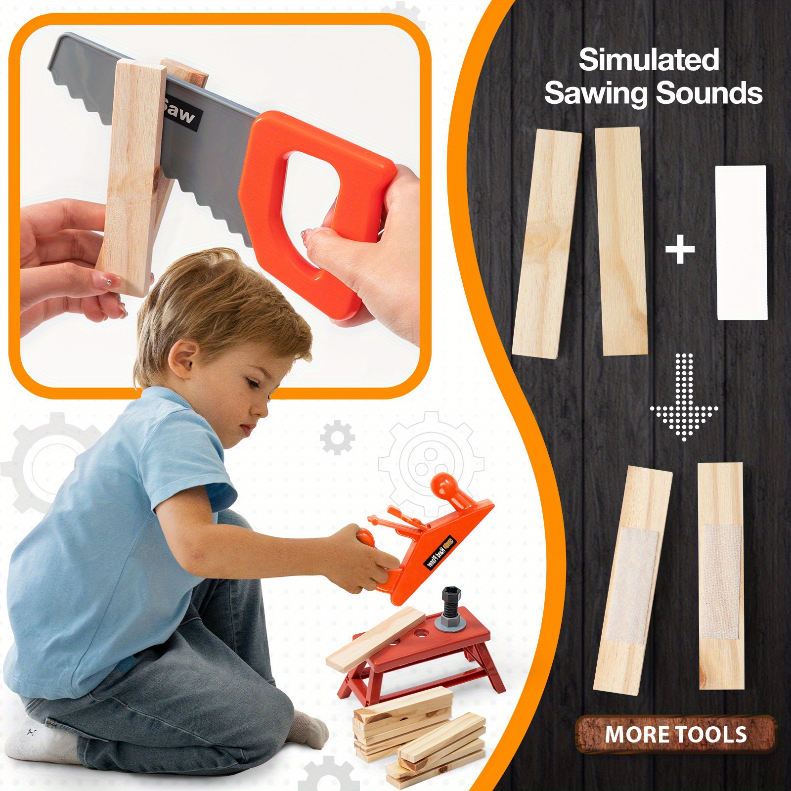 Happy Day - Pretending To Role Play As A Carpenter Simulation Repair Tool  Professional Carpenter Toolbox Set - Temu