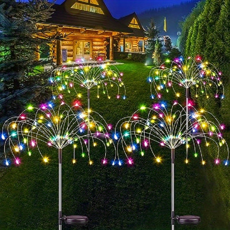 1pc Lampes Solaires De Jardin Extérieures Feux D'artifice - Temu Switzerland
