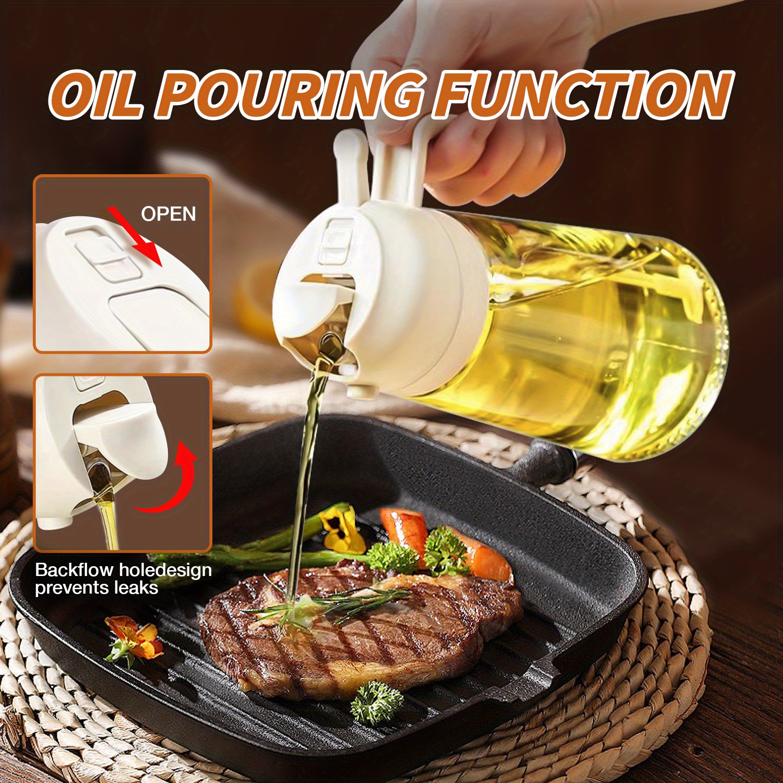 Barbecue Special Oil Dropper Kitchen Grill Pan for Outdoor Grill