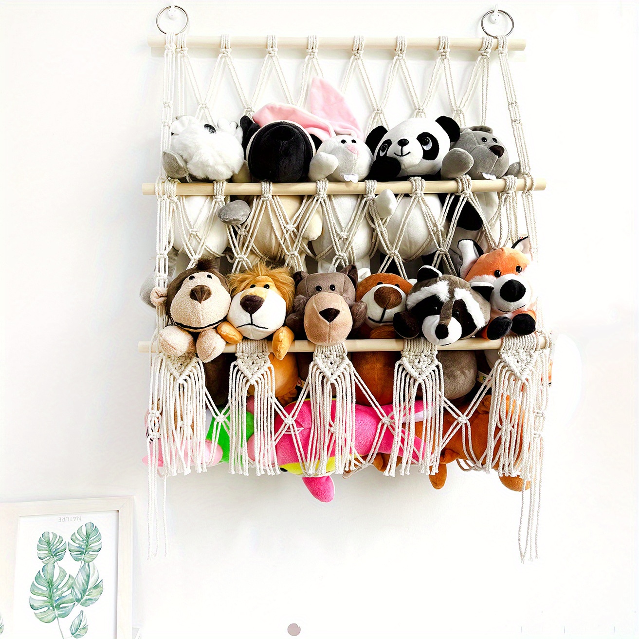Stuffed Animal Net Hammock, Boho Macrame Plush Toy Display With One Hook,  Wall Hanging, Stuffed Toys Storage Hammock For Kids Room Bedroom Playroom -  Baby & Maternity - Temu Belgium