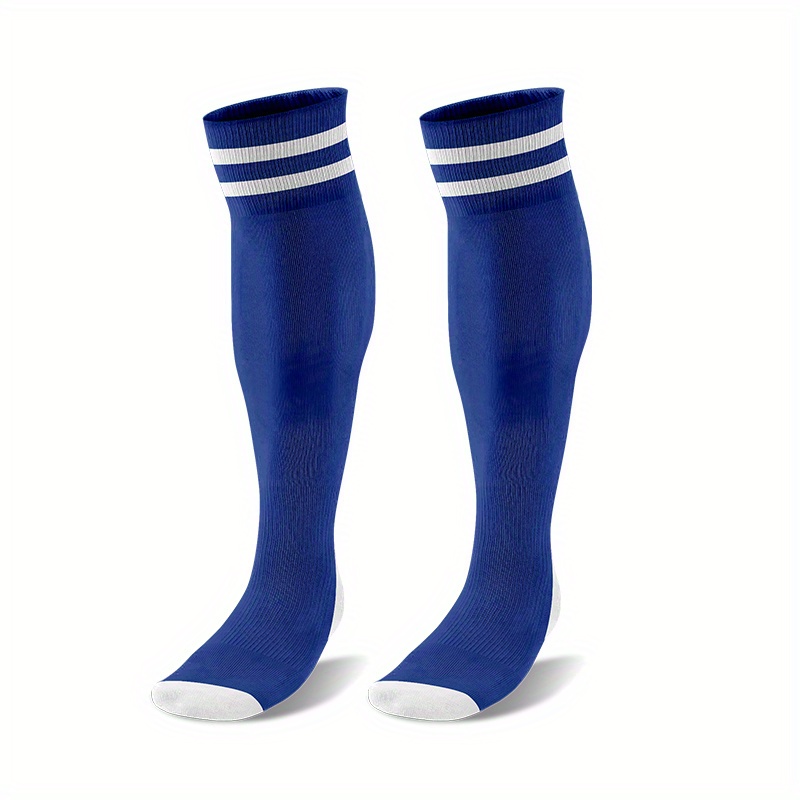 Thigh High Blue Football Socks 