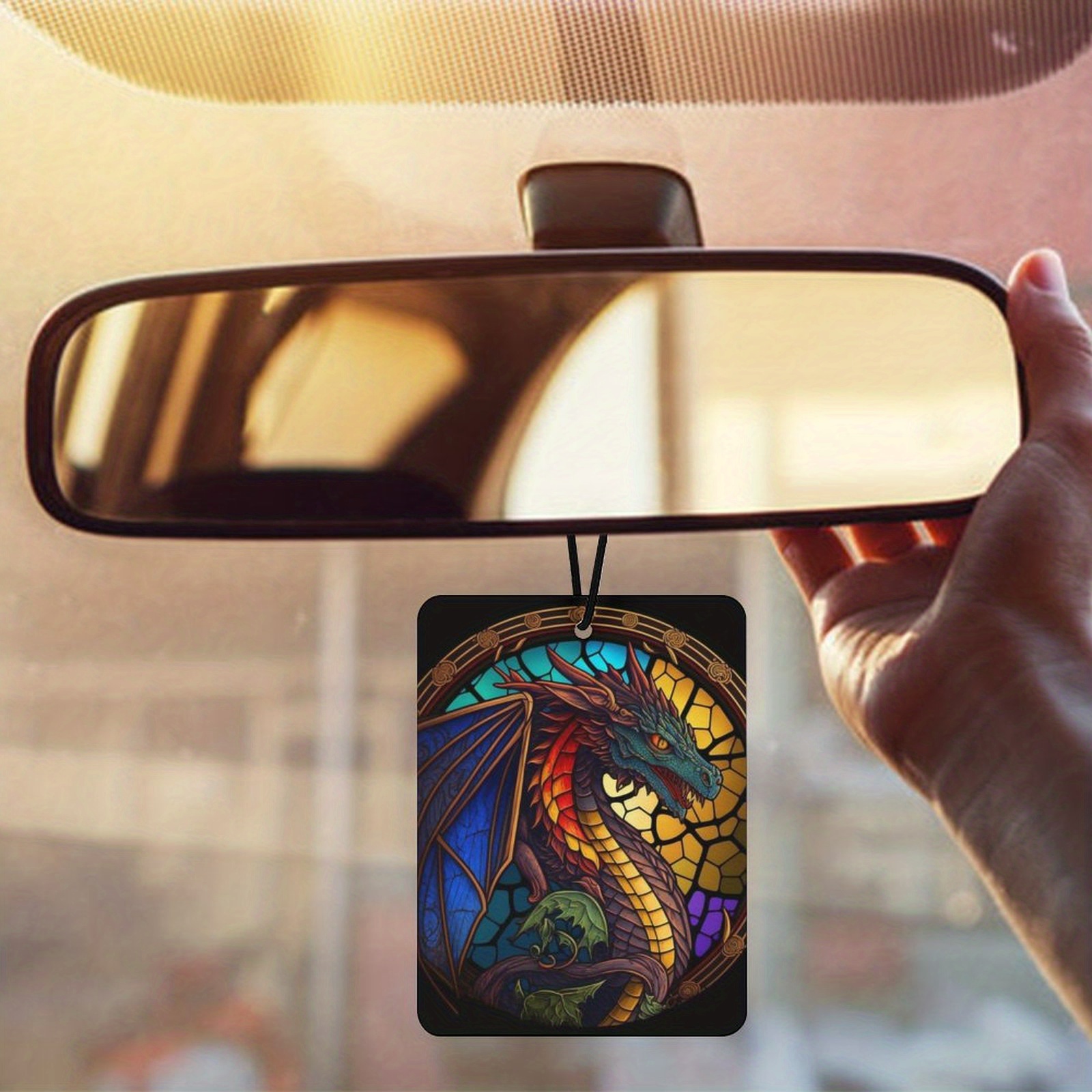 Car Air Fresheners - Car Rear View Mirror Pendant - Car Aromatherapy Tablet  - Long Lasting Scent - For Men And Women - Cool Dragon - Temu