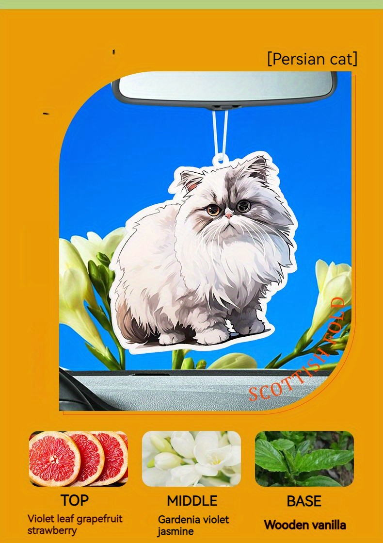 1Pcs/4Pcs Car Fragrance Tablet Car Fragrance Tablet; Air Freshener, Keep  The Car Aroma Fresh Air Cat Dog Shape Series