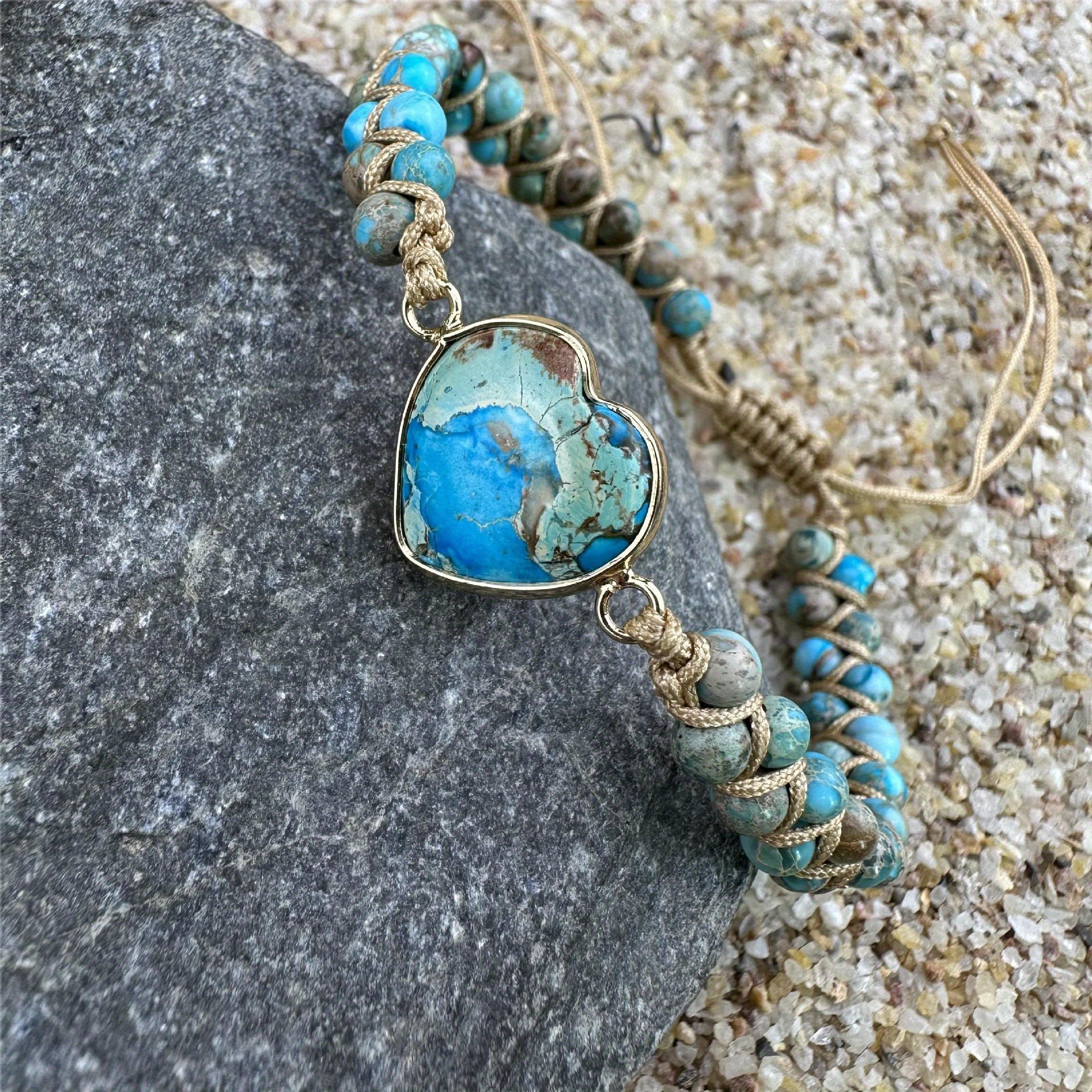 Healing Stone Heart Bracelet