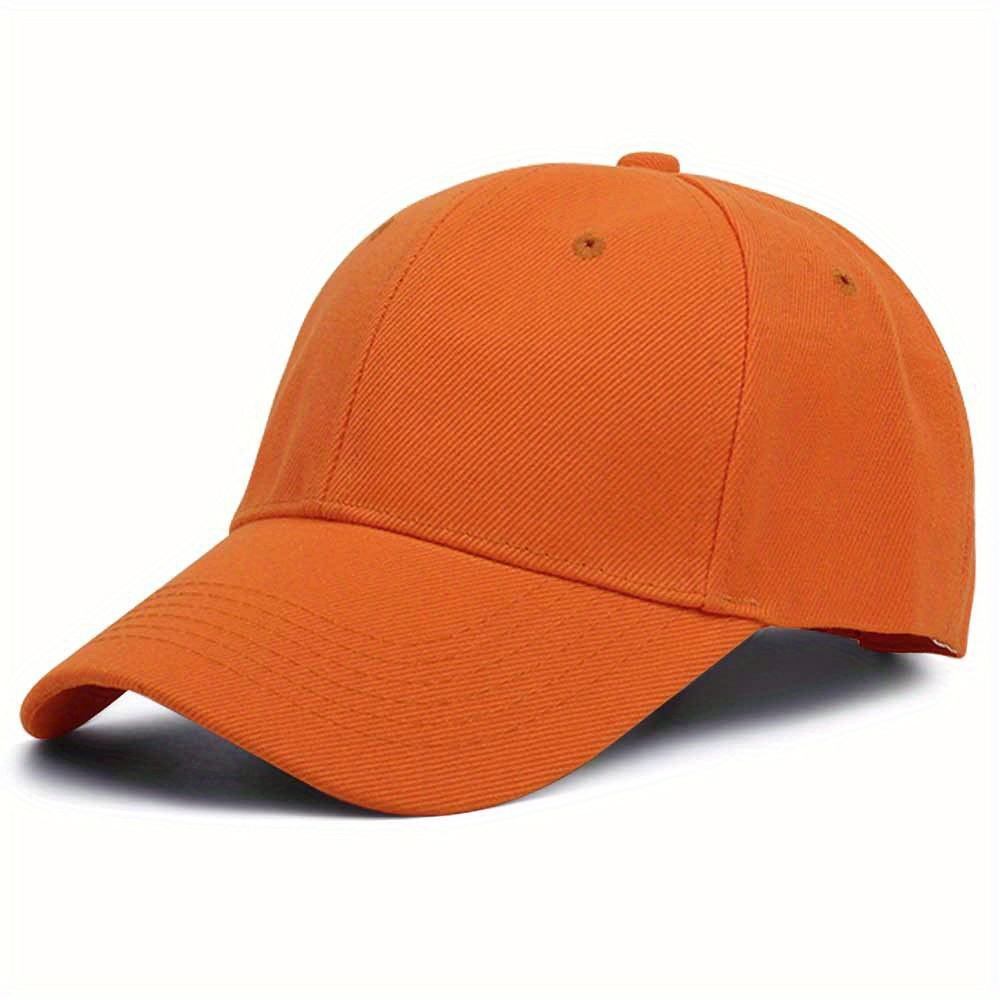 Plain Summer Baseball Cap Hat- Orange