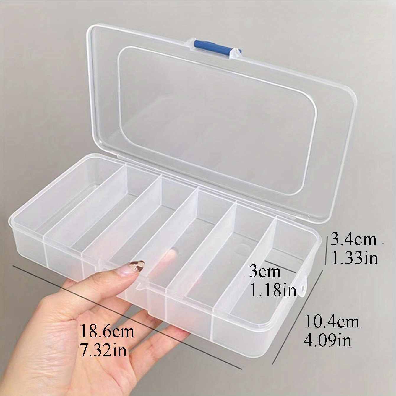 Plastic Storage Box 5/ Clear Cover Dustproof Jewelry Storage - Temu