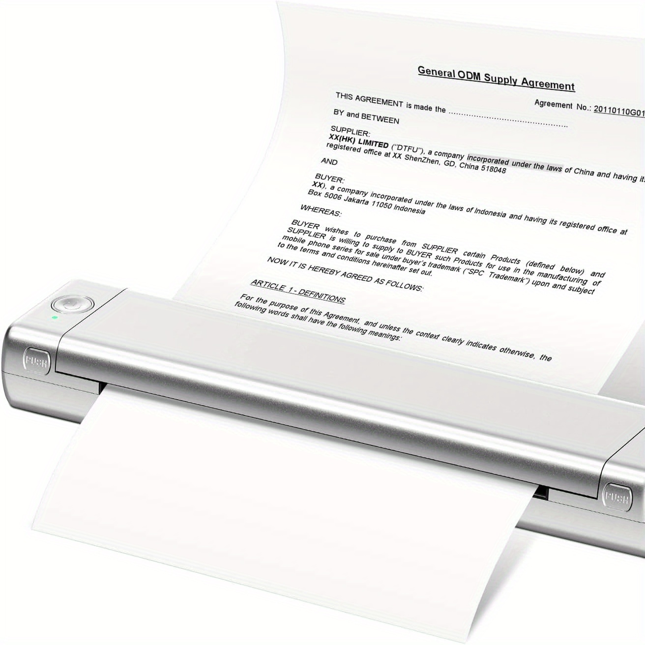 Phomemo Impresora portátil - Inalámbrica para viajes, compatible con iOS y  Android y laptop, mini Bluetooth móvil compatible con papeles de carta de