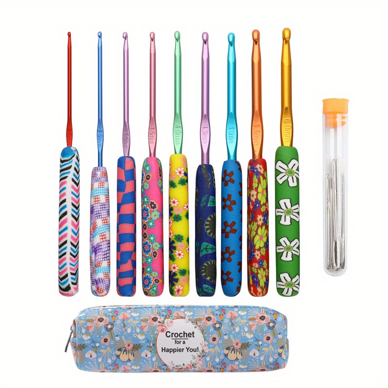 Random Single Color Aluminum Crochet Hooks, Single Color per Bag, Pin:  4.5mm, 148x4.5mm