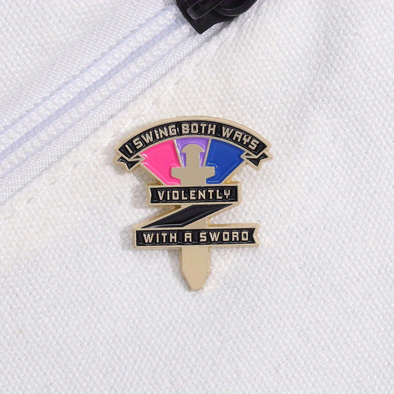 Swing Ways Pride Violently A Sword Enamel Pin Men Temu Australia