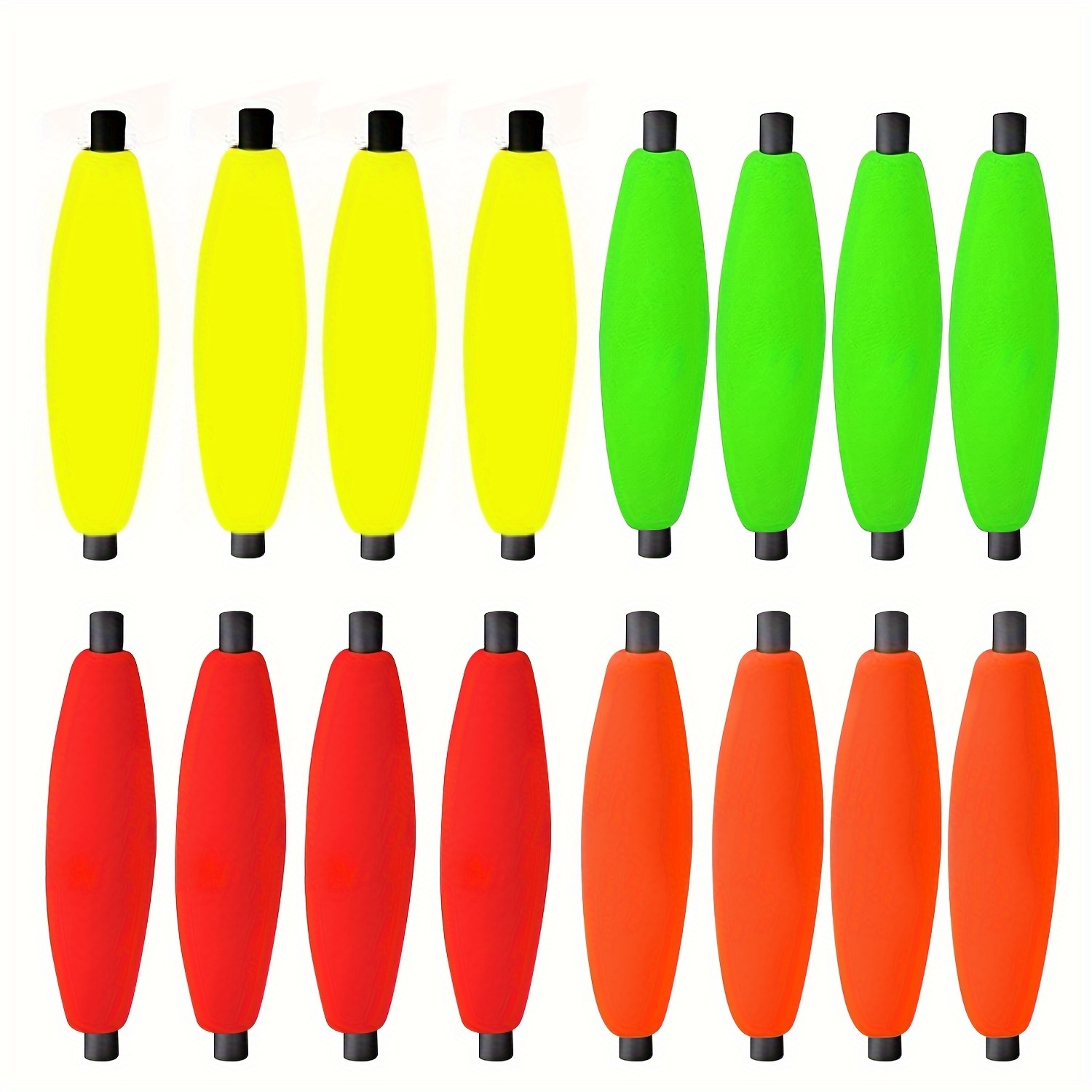 24PCS Fishing Floats Slip Bobbers, Fishing Foam Bobbers for