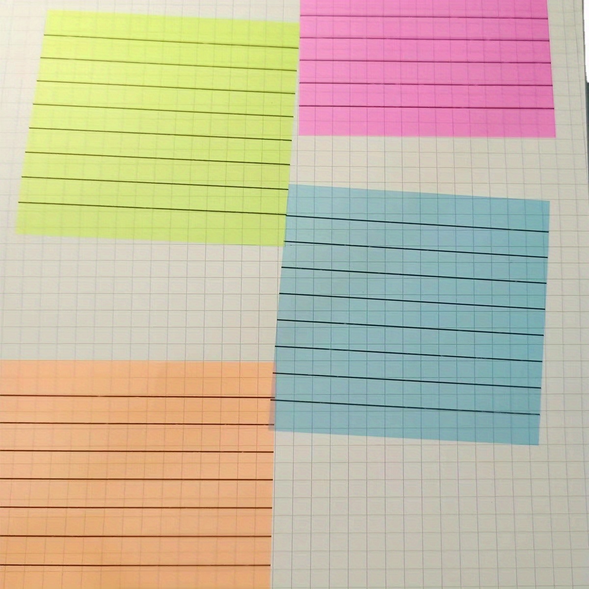 50/100 Sheets Transparent Waterproof Posted it Sticky Daily Remind Notes  for Students Posits School Office Supplies Stationery