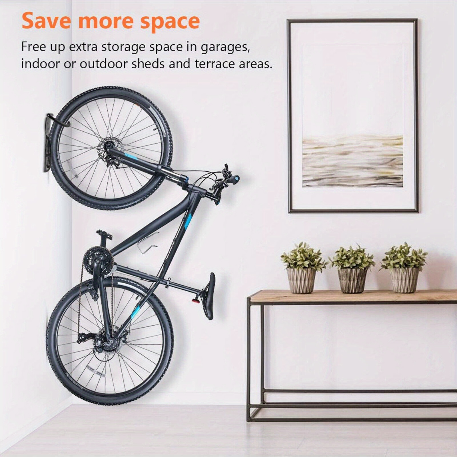 Steel Bicycle Storage Wall Mounted Hook Bicycle Rack Hanger Temu