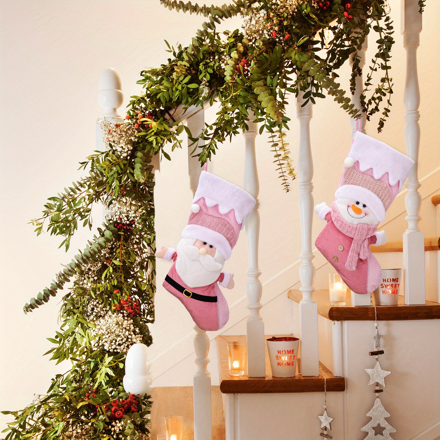 Christmas Stocking Fashion Festive Soft Stylish Classic - Temu