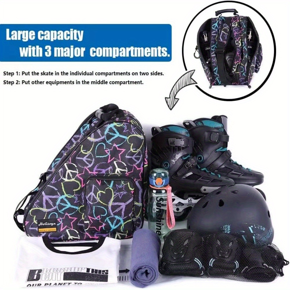 Bolsas Al Aire Libre Bolsa Para Patines Con Ruedas Llevar Con Correa Para  El Hombro Zapatos De Patinaje Hielo Para Accesorios De Patines En Línea De  11,97 €