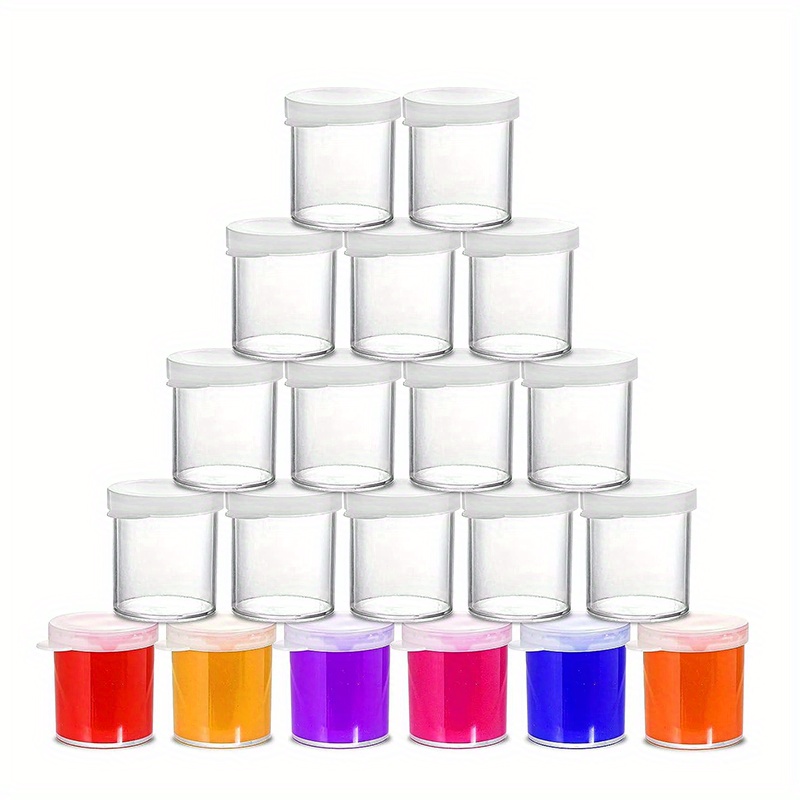 15 Pcs Mini Clear Paint Can Containers 2.95 Inch Tall Empty Paint Cans with  Lids PVC Small Paint Bucket - AliExpress