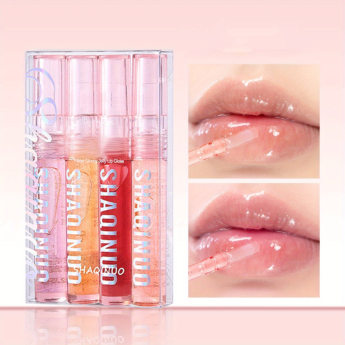 Small Cute Transparent Lip Balm Squeeze Tube Liquid Moisturizing Waterproof  Magic Clear Pendant Shiny Lip Gloss - Yiwu Shinuo Cosmetics Co., Ltd.