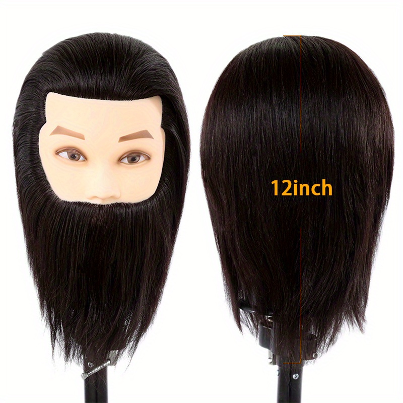 Mannequin Head with Human Hair 14Manikin Head 100% Real Hair Mannequin Head Human Hair Trainning Head Doll Head Doll Head for Practice Styling with