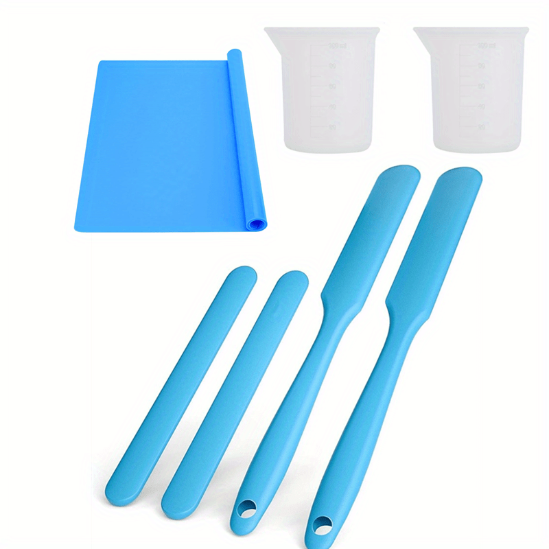 Silicone Stir Sticks Kit 2 Pcs Silicone Resin Popsicle Sticks 2 Pcs  Silicone